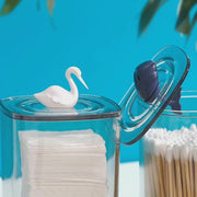 Clear Cotton Swab Storage Box